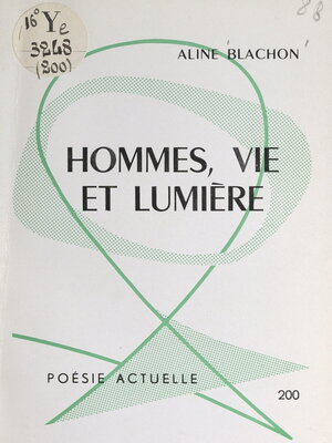 cover image of Hommes, vie et lumière